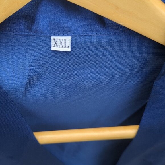 Bundle Of 2 Blue Satin Bridesmaid Kimono Robe - New XL & XXL - Picture 5 of 7